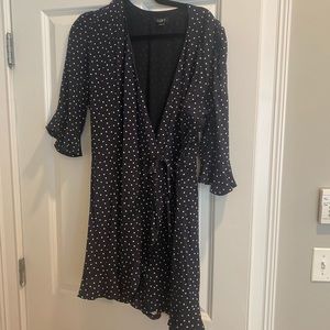 Flattering Polka-dot wrap dress/romper